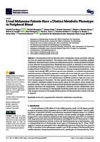 Uveal melanoma patients have a distinct metabolic phenotype in peripheral blood