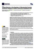 Sodium butyrate as key regulator of mitochondrial function and barrier integrity of human glomerular endothelial cells