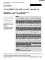 Conceptualizing learning health systems