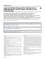 Long-term weight changes after starting anti-IL-5/5Ra biologics in severe asthma