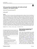 Self-care practices and relationships with vitality and health complaints in self-employed workers