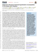 Epigenetic silencing of selected hypothalamic neuropeptides in narcolepsy with cataplexy