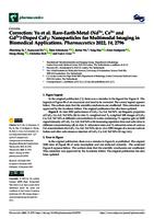 Rare-earth-metal (Nd3+, Ce3+ and Gd3+)-doped CaF2 nanoparticles for multimodal imaging in biomedical applications. (vol 14, 2796, 2022)