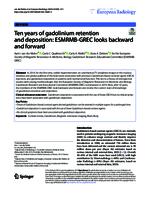 Ten years of gadolinium retention and deposition