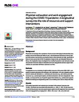 Physician exhaustion and work engagement during the COVID-19 pandemic