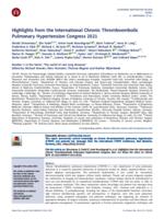 Highlights from the International Chronic Thromboembolic Pulmonary Hypertension Congress 2021