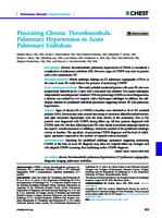 Preexisting chronic thromboembolic pulmonary hypertension in acute pulmonary embolism