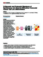 O-glycomic and proteomic signatures of spontaneous and butyrate-stimulated colorectal cancer cell line differentiation