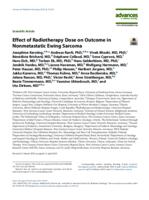 Effect of radiotherapy dose on outcome in nonmetastatic sarcoma