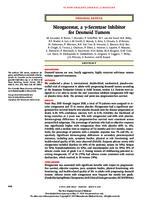 Nirogacestat, a γ-Secretase Inhibitor for Desmoid Tumors