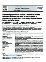 Patient engagement to counter catheter-associated urinary tract infections with an app (PECCA)