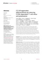 CCL18 aggravates atherosclerosis by inducing CCR6-dependent T-cell influx and polarization