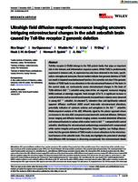 Ultrahigh field diffusion magnetic resonance imaging uncovers intriguing microstructural changes in the adult zebrafish brain caused by Toll‐like receptor 2 genomic deletion