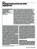 Phylogenomics and the rise of the angiosperms