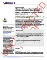 ACcurate COnsensus Reporting Document (ACCORD) explanation and elaboration