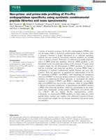 Non-prime- and prime-side profiling of Pro-Pro endopeptidase specificity using synthetic combinatorial peptide libraries and mass spectrometry