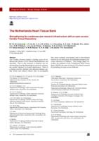 The Netherlands Heart Tissue Bank Strengthening the cardiovascular research infrastructure with an open access Cardiac Tissue Repository