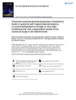 Treatment and low-density lipoprotein cholesterol levels in patients with hypercholesterolaemia or mixed dyslipidaemia at high or very high cardiovascular risk