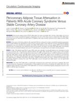 Pericoronary adipose tissue attenuation in patients with acute coronary syndrome versus stable coronary artery disease