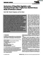 Mechanisms of sleep/wake regulation under hypodopaminergic state