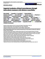 Impaired resolution of blood transcriptomes through tuberculosis treatment with diabetes comorbidity