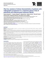 Post hoc analysis of clinical characteristics of patients with radiographic progression in a Japanese phase 3 trial of peficitinib and methotrexate treatment (RAJ4)