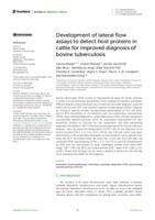 Development of lateral flow assays to detect host proteins in cattle for improved diagnosis of bovine tuberculosis