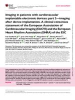 Imaging in patients with cardiovascular implantable electronic devices