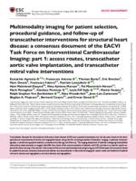 Multimodality imaging for patient selection, procedural guidance, and follow-up of transcatheter interventions for structural heart disease