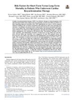 Risk factors for short-term versus long-term mortality in patients who underwent cardiac resynchronization therapy