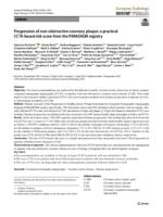 Progression of non-obstructive coronary plaque