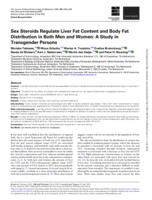 Sex steroids regulate liver fat content and body fat distribution in both men and women