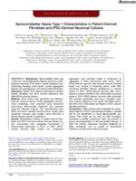 Spinocerebellar ataxia type 1 characteristics in patient-derived fibroblast and iPSC-derived neuronal cultures