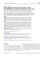 Robot-assisted and fluorescence-guided remnant-cholecystectomy