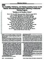 The feasibility, proficiency, and mastery learning curves in 635 robotic pancreatoduodenectomies following a multicenter training program