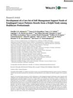 Development of a core set of self-management support needs of esophageal cancer patients