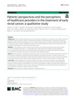 Patients' perspectives and the perceptions of healthcare providers in the treatment of early rectal cancer