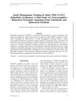 Social management training in males with 47,XXY (Klinefelter Syndrome)