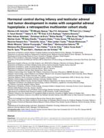 Hormonal control during infancy and testicular adrenal rest tumor development in males with congenital adrenal hyperplasia