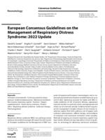 European consensus guidelines on the management of respiratory distress syndrome