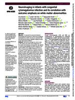 Neuroimaging in infants with congenital cytomegalovirus infection and its correlation with outcome