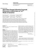 Heart rate changes following facemask placement in infants born at ≥32+0 weeks of gestation