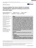 Recurrent diabetic foot ulcers