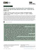 The value of post-operative chemotherapy after chemoradiotherapy in patients with high-risk locally advanced rectal cancerdresults from the RAPIDO trial