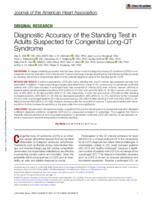 Diagnostic accuracy of the standing test in adults suspected for congenital long-QT syndrome