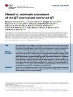 Manual vs. automatic assessment of the QT-interval and corrected QT
