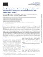 Locally recurrent rectal cancer