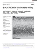 Serum bile acids associate with liver volume in polycystic liver disease and decrease upon treatment with lanreotide