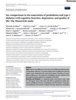 Sex comparisons in the association of prediabetes and type 2 diabetes with cognitive function, depression, and quality of life