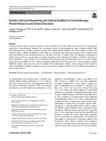 Routine outcome monitoring and clinical feedback in psychotherapy